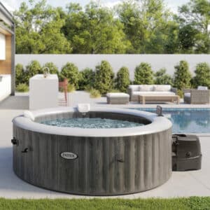 6-Person Greywood Deluxe Round Bubble Spa Set